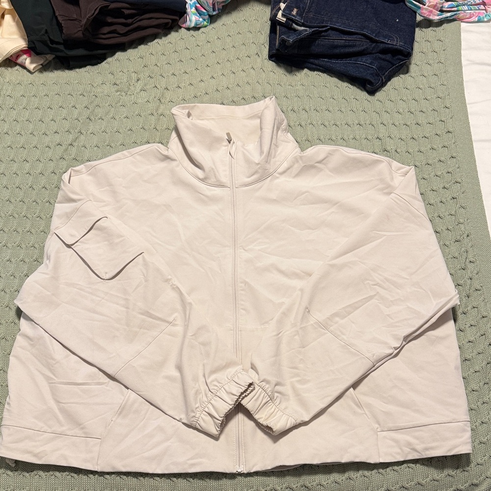 Lululemon Athletica Cream Utility Jacket